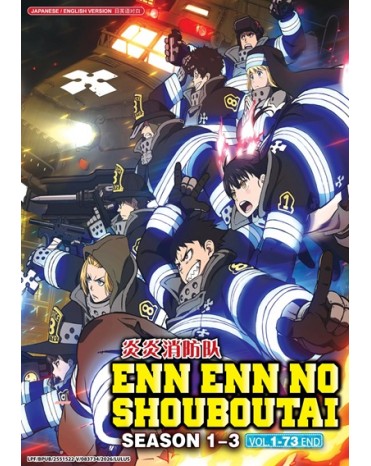 ENG DUB * ENN ENN NO SHOUBOUTAI SEASON 1-3 VOL.1-73 END